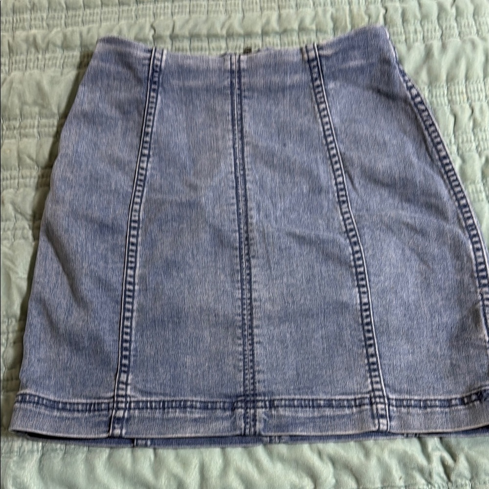 Free People Denim Mini Skirt